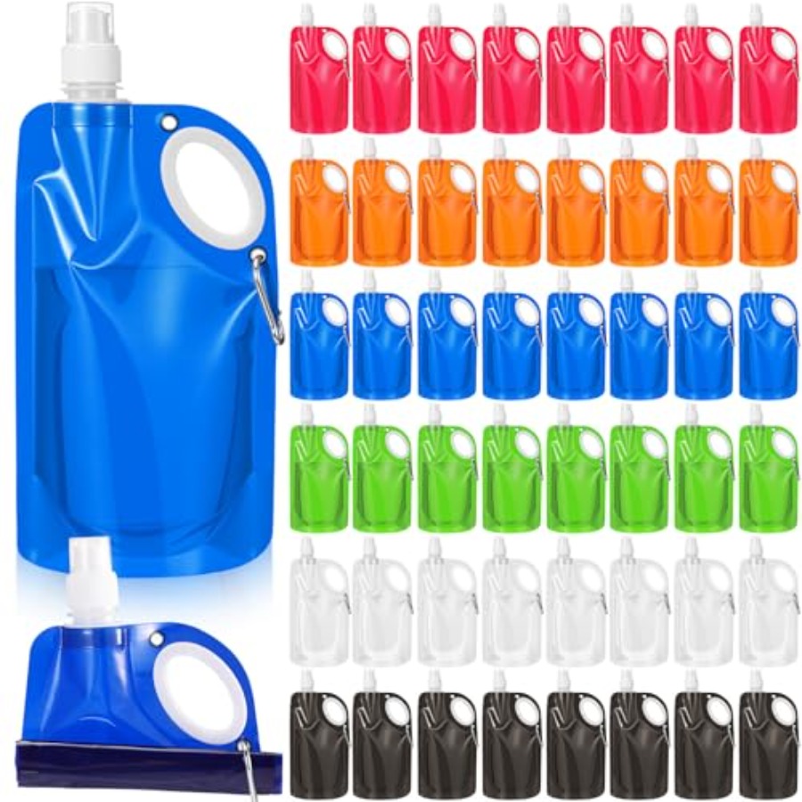 Water Bag Collapsible - 22 oz opvouwbare waterflessen Bulk opvouwbare