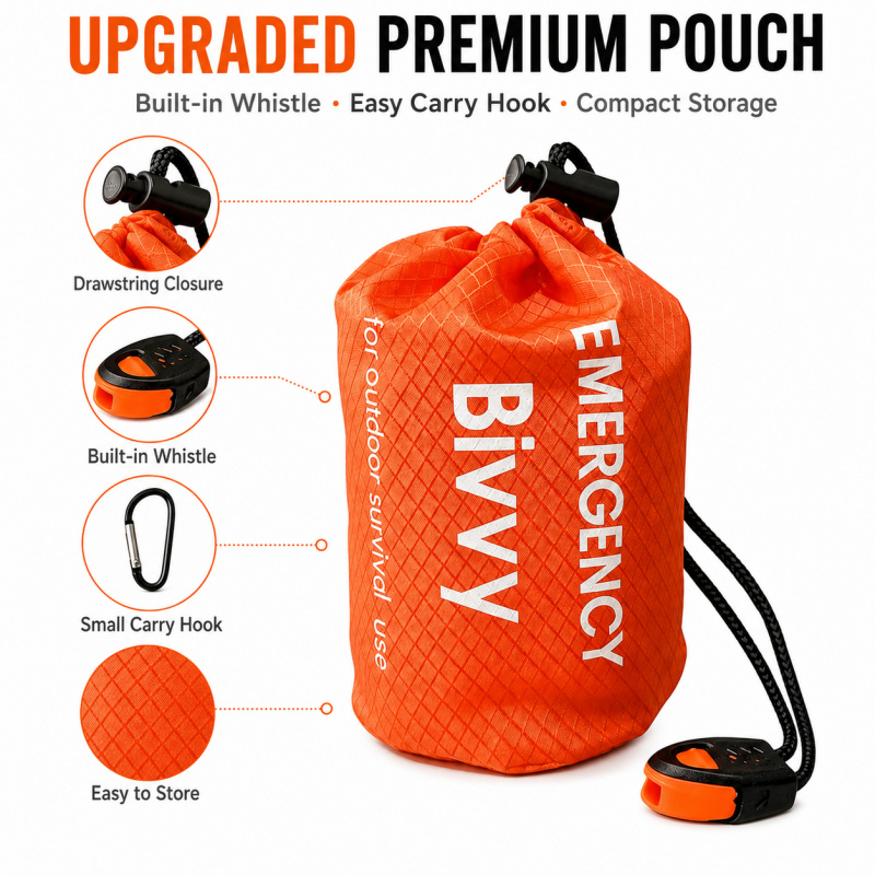 2-pack noodslaapzak, PE alumin - Bivy Bag Emergency recensie en prijs