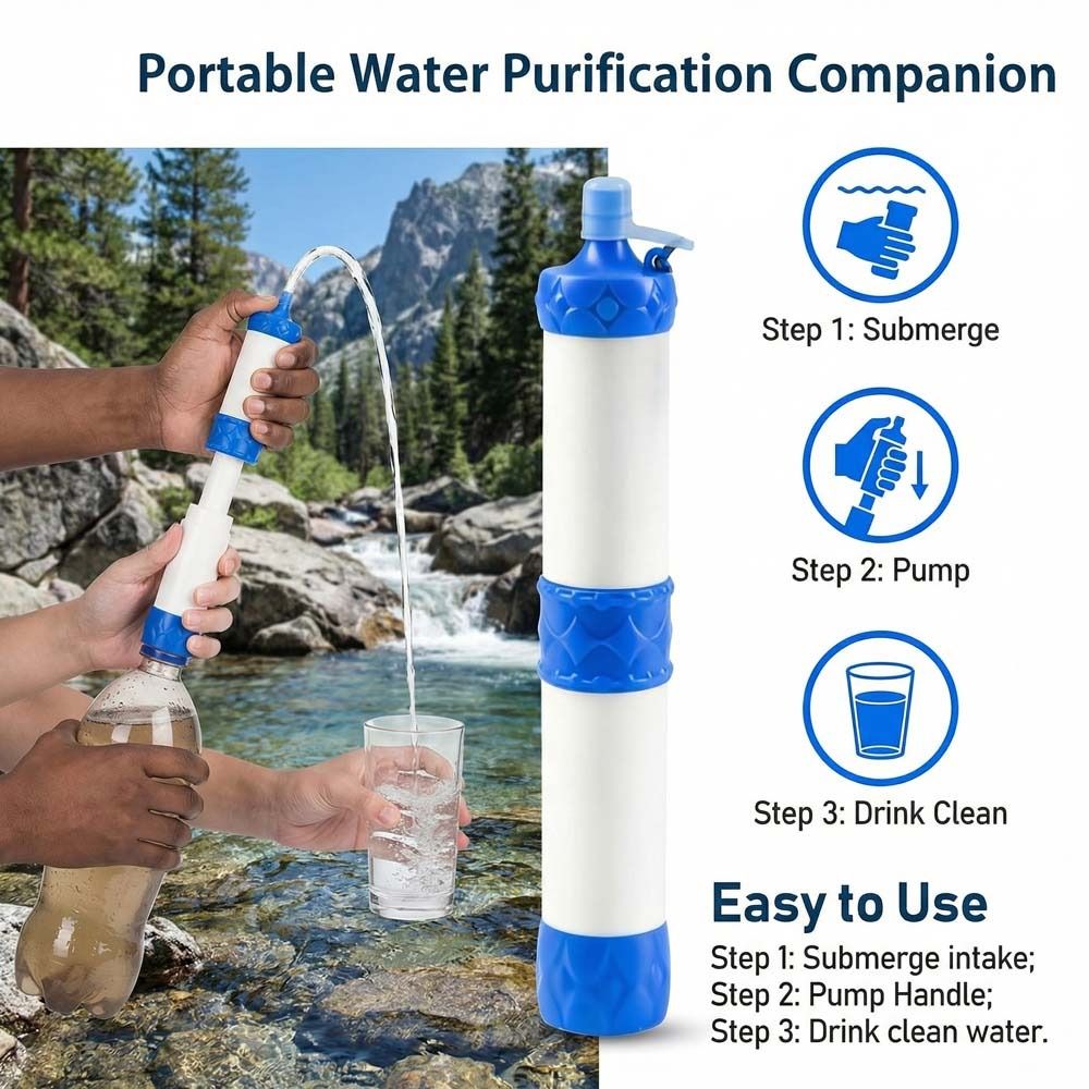 Mini Waterfilter Rietje - Dire - Water Purification Straw recensie en prijs