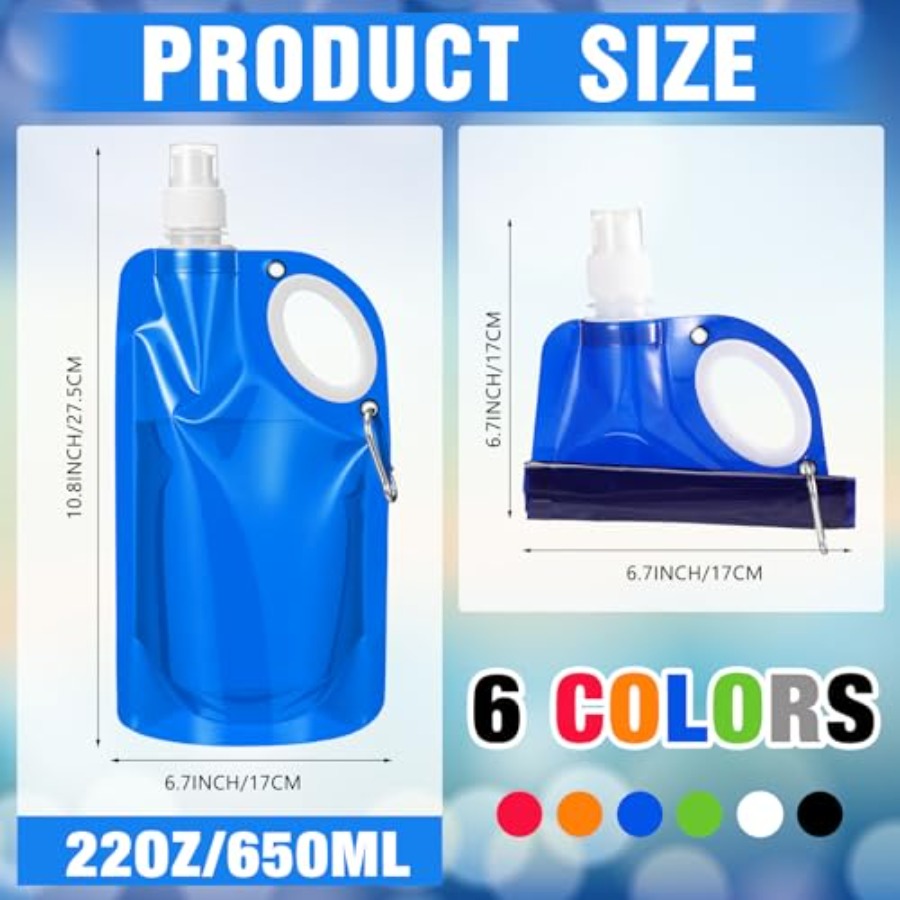 22 oz opvouwbare waterflessen  - Water Bag Collapsible recensie en prijs