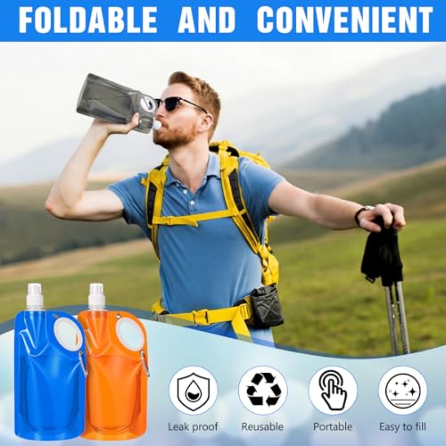 22 oz opvouwbare waterflessen  - Water Bag Collapsible recensie en prijs