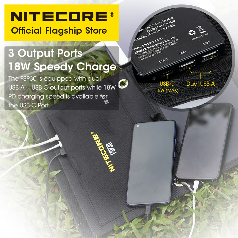 NITECORE FSP30 30W draagbaar z - Solar Emergency Charger recensie en prijs